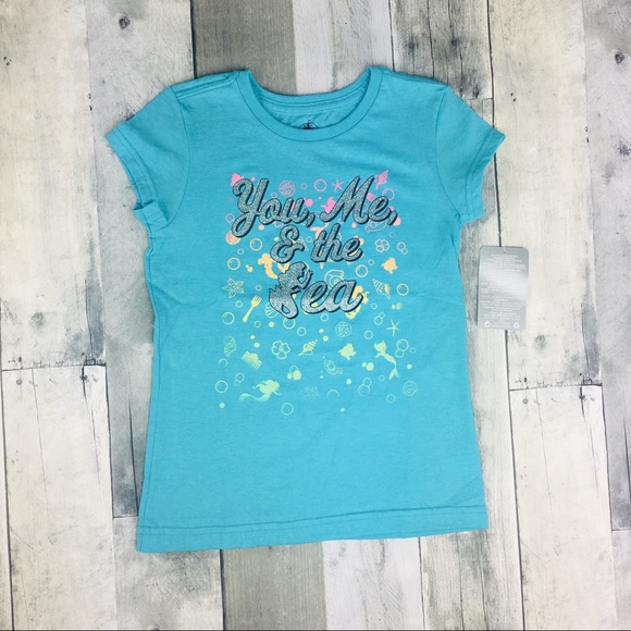NWT Disney Store Ariel Mermaid T-Shirt Size 5/6 - Picture 1 of 2